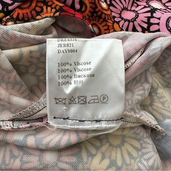 LA DoubleJ Crepe Jersey Stretch Midi Coverup Beach Dress in Pride Daisy size XS - Picture 15 of 16